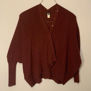 Kerisma Maroon Burgundy Button Cardigan